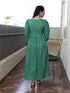 AAHELI VIVIKTHA BANDHANI PRINTED COTTON MAXI DRESS AAHELI VIVIKTHA BANDHANI PRINTED COTTON MAXI DRESS